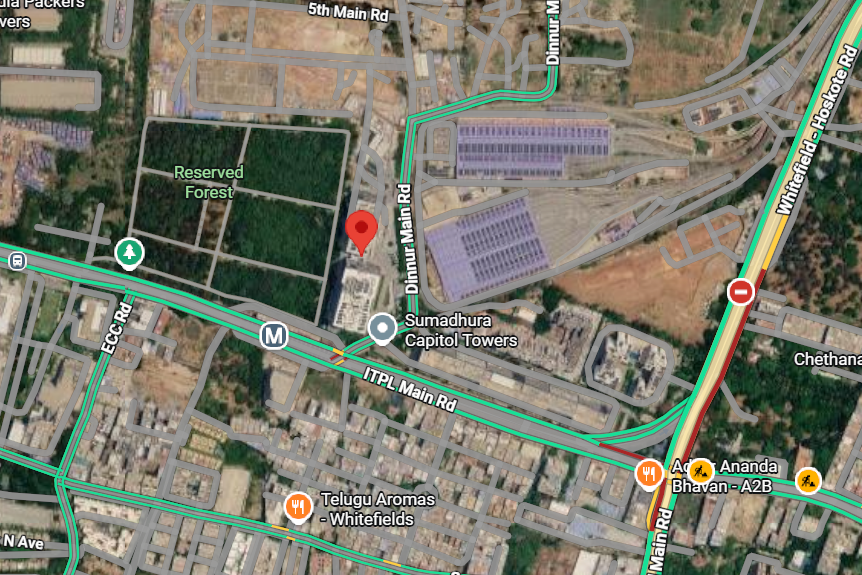 Whitefield Area Map Details