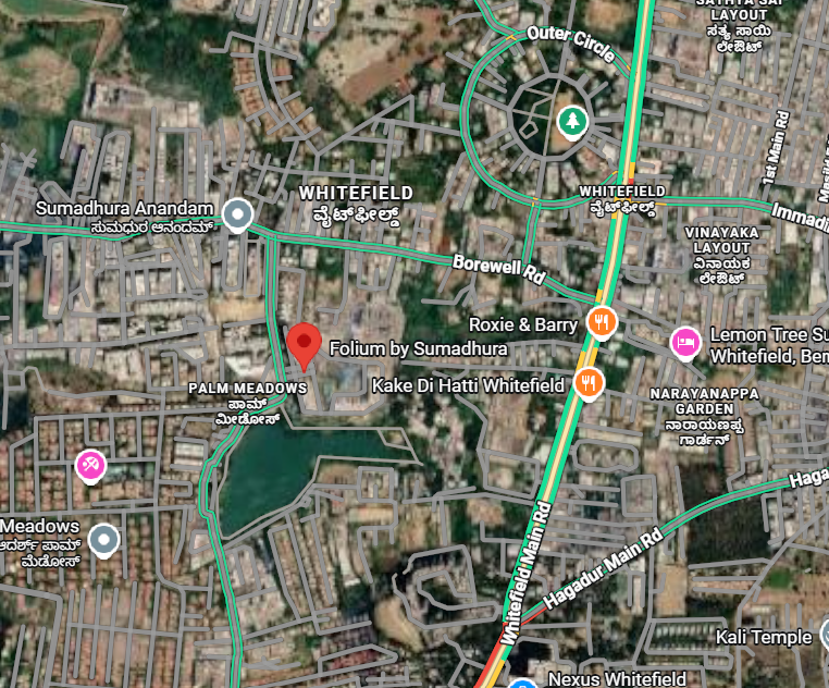 Whitefield Area Map Details